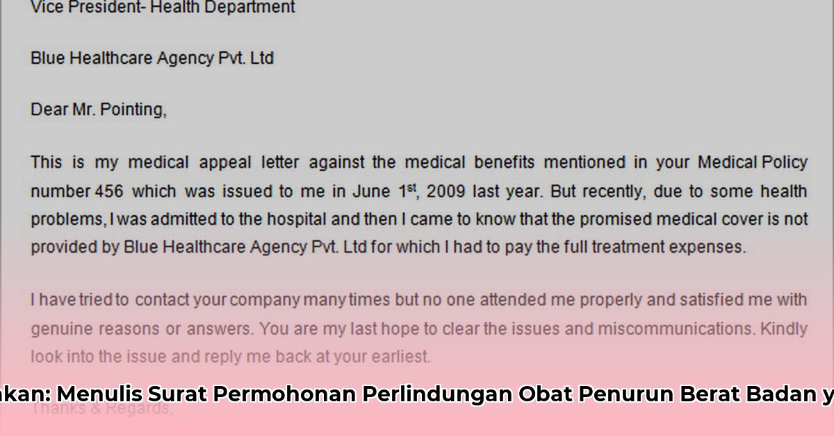 appeal letter for weight loss medication